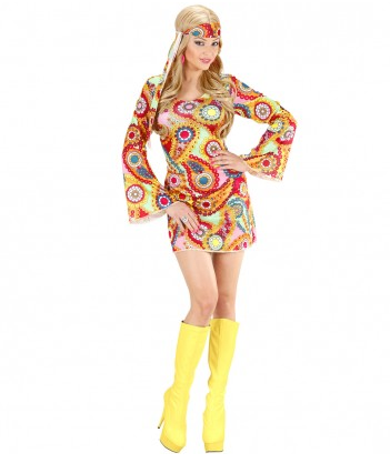 70er Jahre Hippie Kostüm Damen